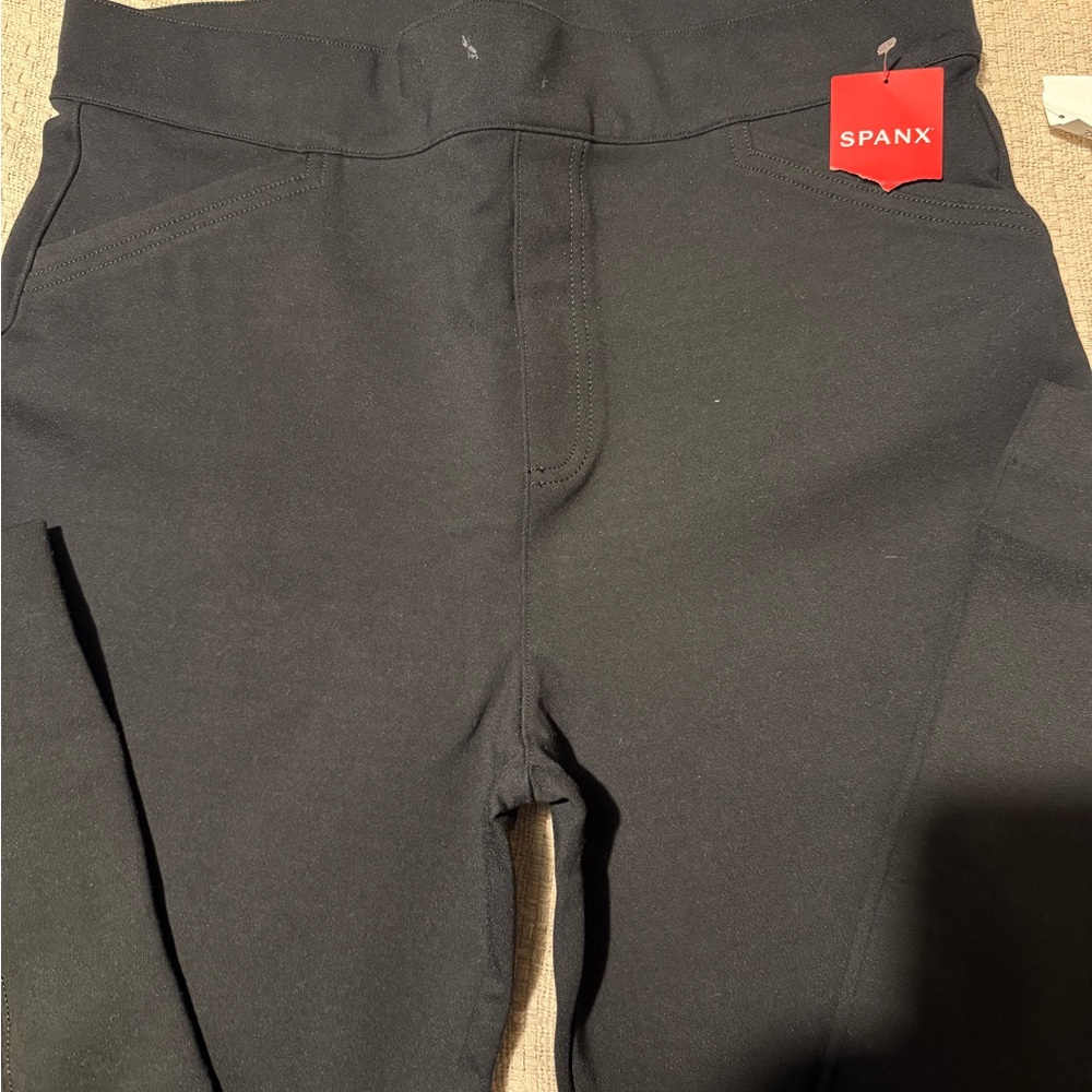 Women's Spanx Backseam Pull-On Ankle Pants XL Black New w Tags